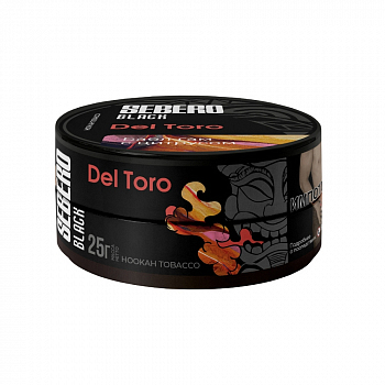 Табак Sebero Black, 25гр "Del Toro / Бабл гам с цитрусом"